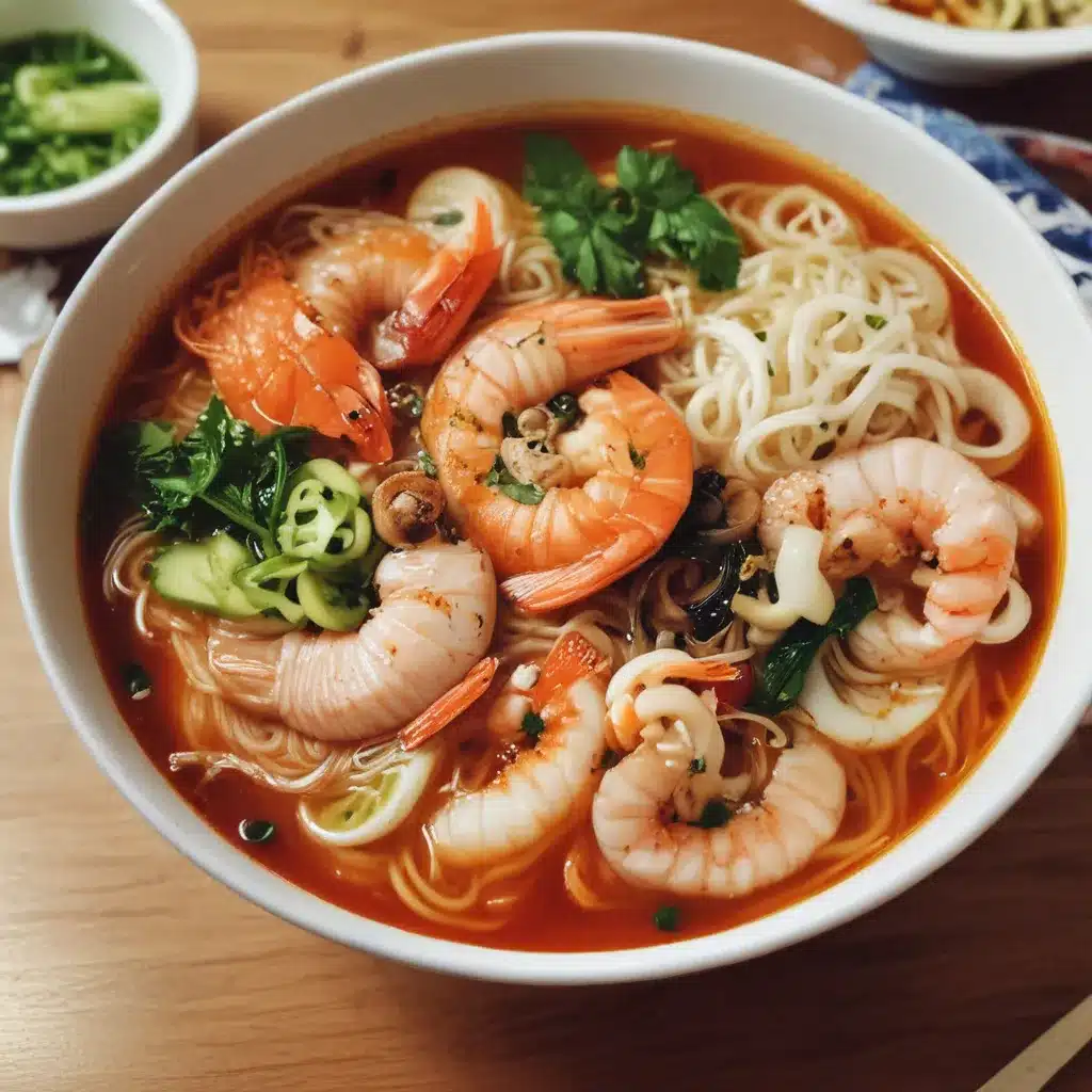 Jjamppong – Spicy Seafood Noodle Soup