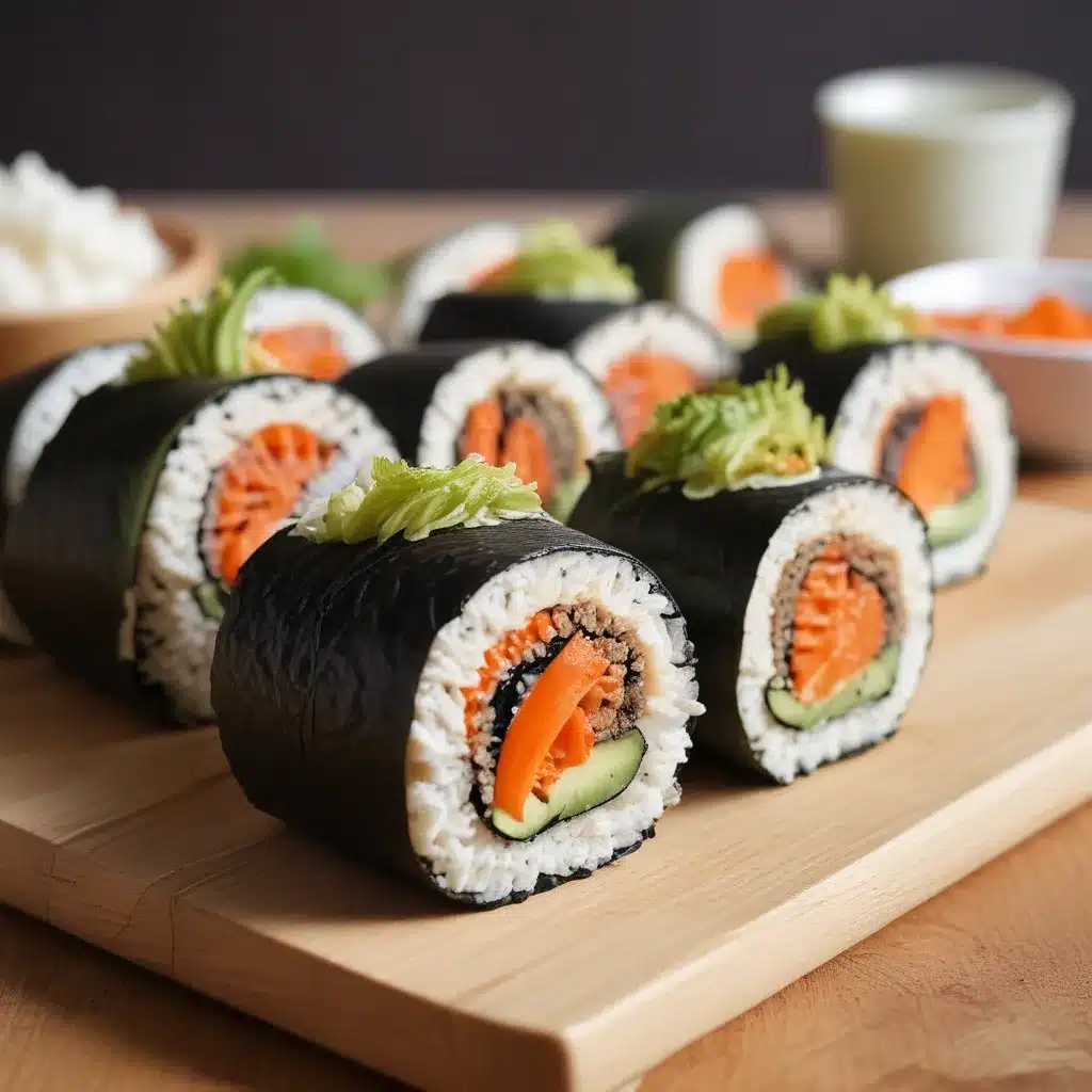Kimbap Rolls Get a Flavor Boost from Quick Pickled Carrots