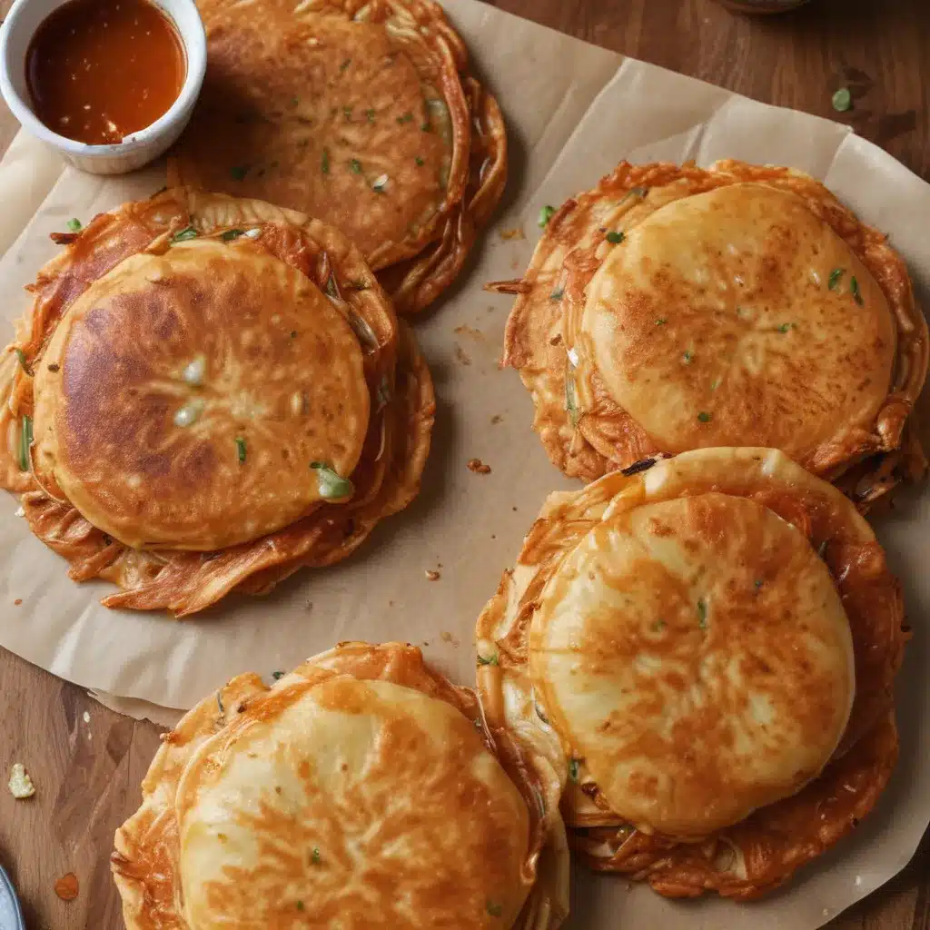 Kimchi Pancakes Meet Their Sweet and Salty Match