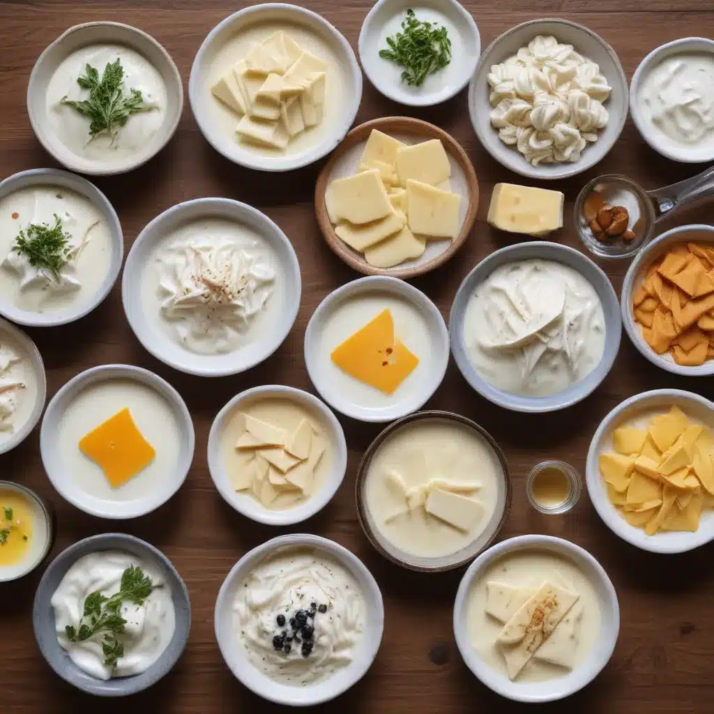 Korean Cheese and Dairy: Milk, Yogurt and Butter Dishes