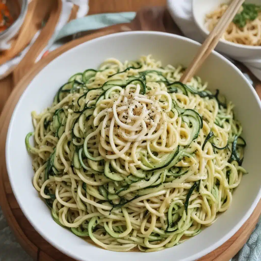 Loosen Up Jjamppong with Zucchini Noodle Pasta