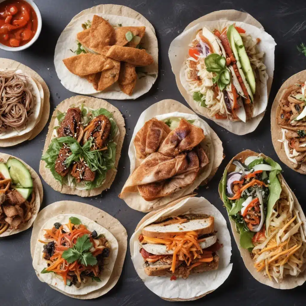 Sandwiches and Wraps Made with Leftover Korean Dishes