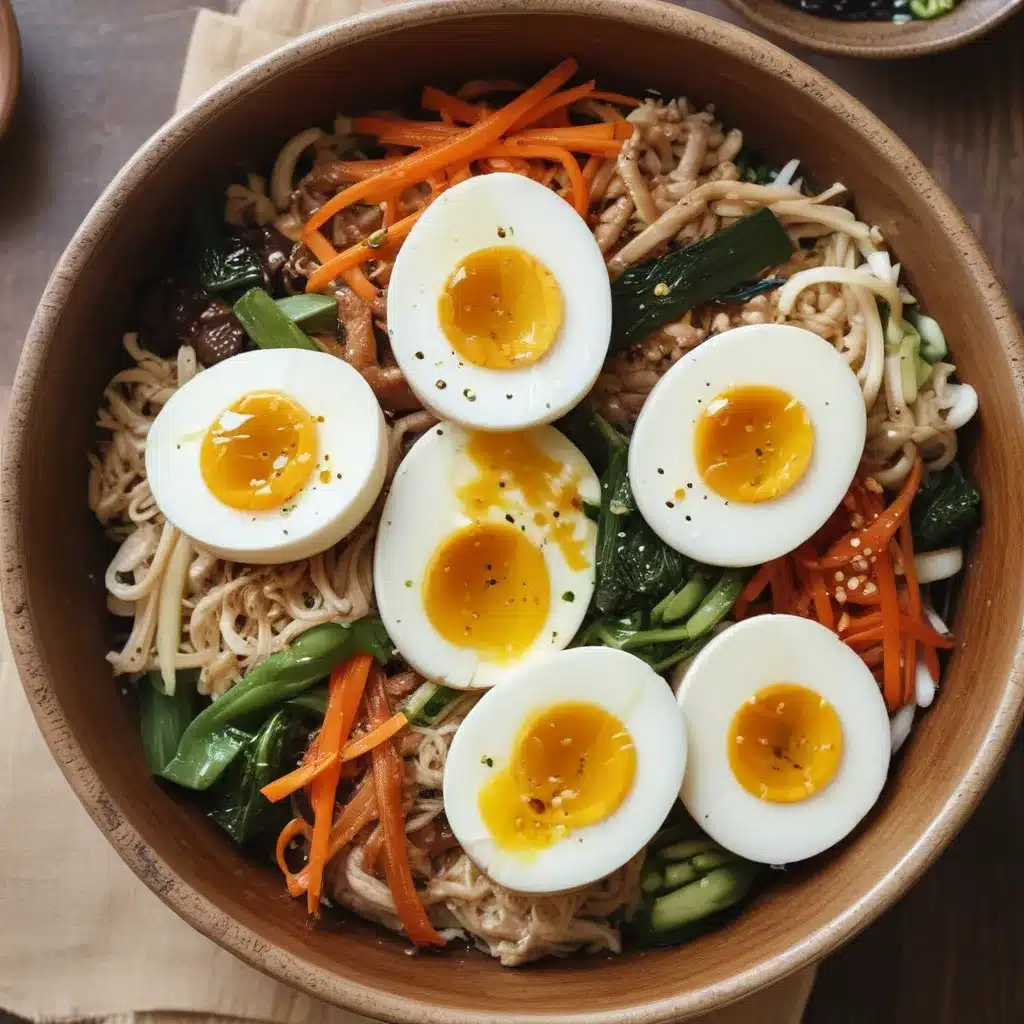 Soy-Marinated Eggs: Quick Protein for Bibimbap