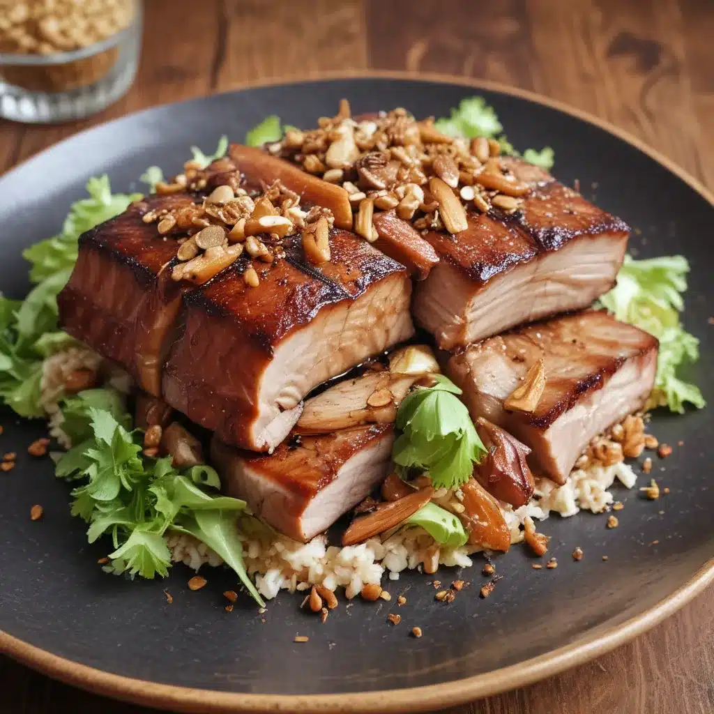 Spice Up Pork Belly with Sweet and Nutty Garnish