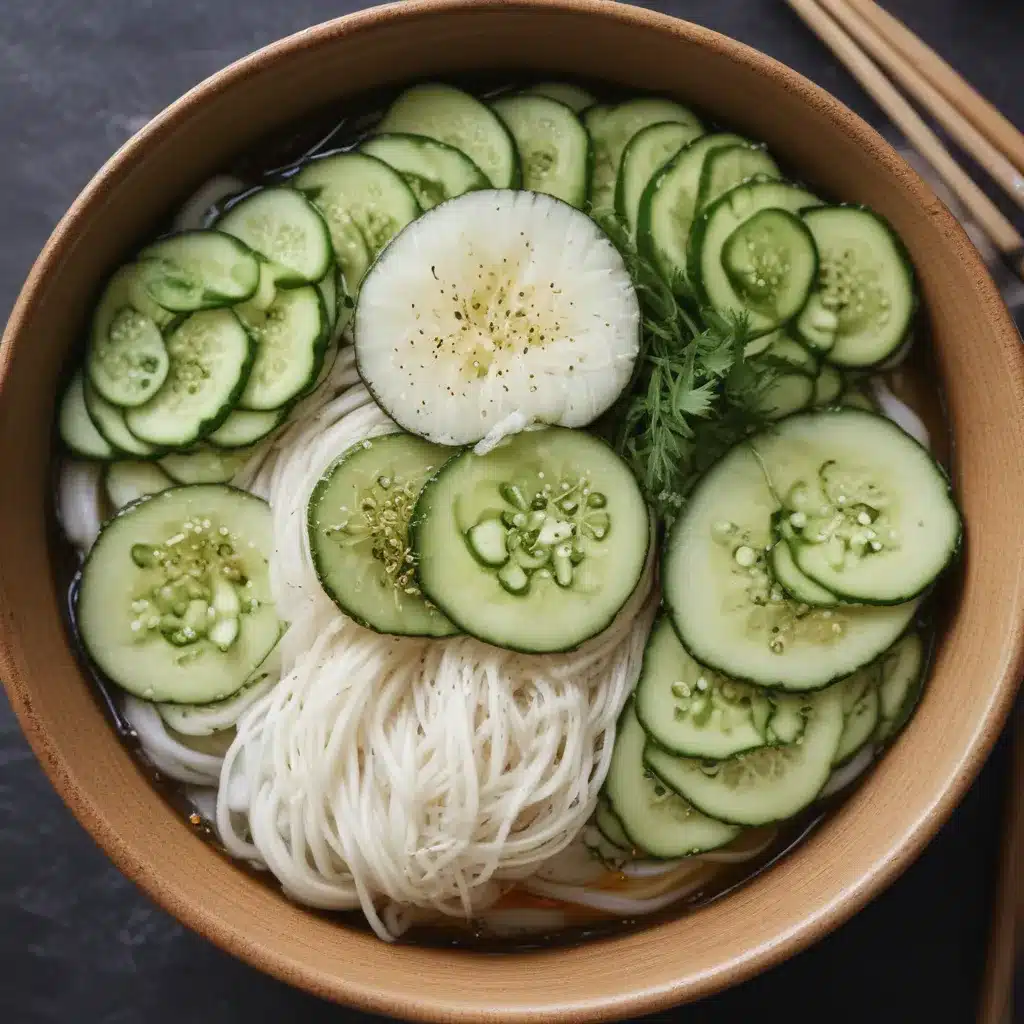 Spice Up Your Naengmyeon with Quick-Pickled Cucumbers