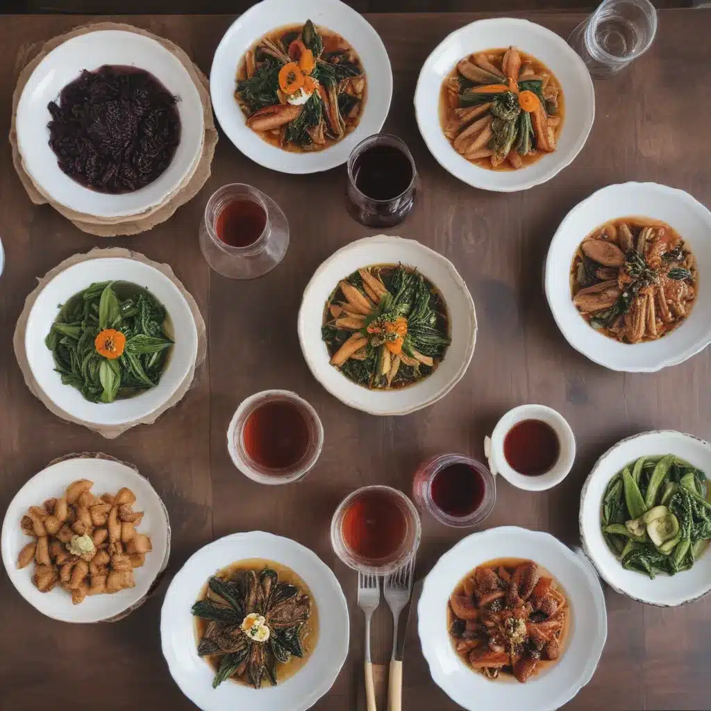 Vegetarian Korean Dishes and Natural Wine Pairings