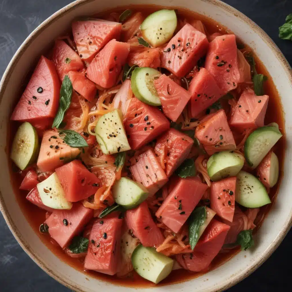 When Tangy Meets Sweet: Kimchi and Watermelon